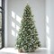 6.5 ft Frosted Iceland Pine Christmas Tree with Red Berries and Pine Cones